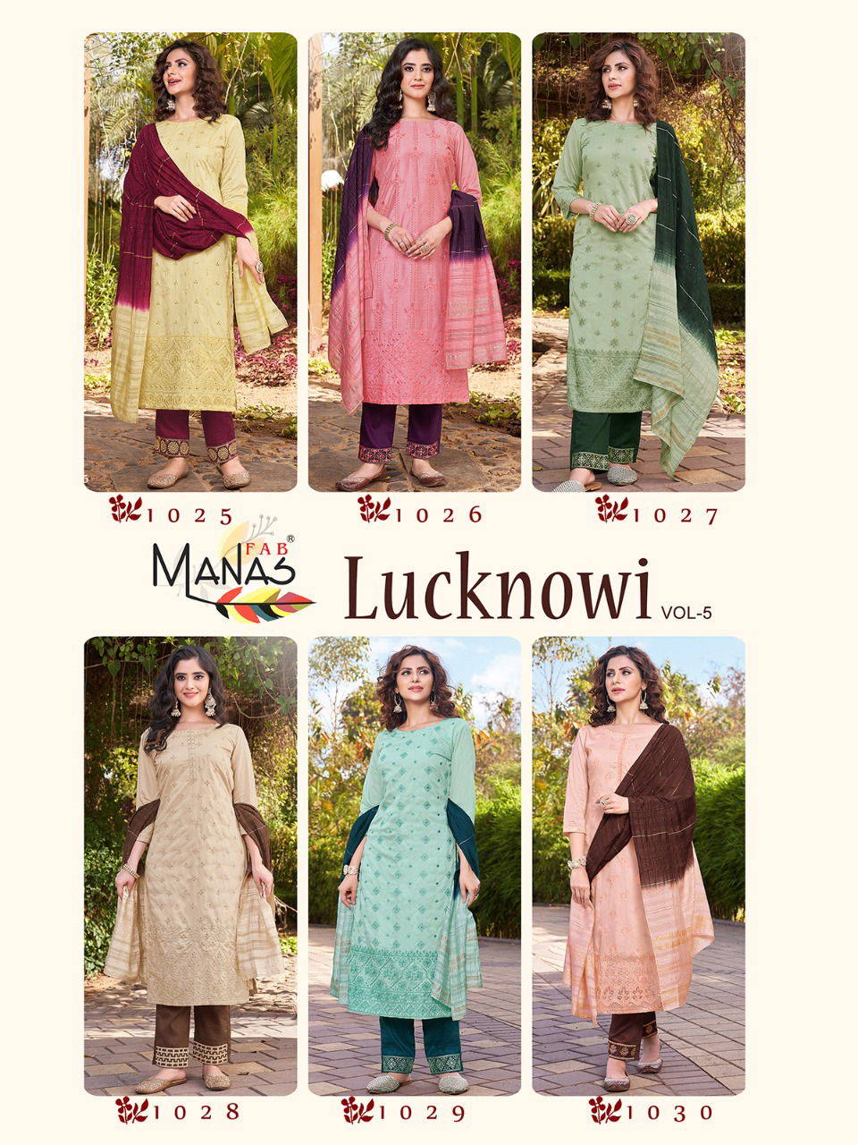 Manas Lucknowi 5 New Designer Ethnic Wear Fancy Ready Made Suit Collection